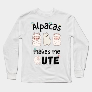 Alpaca makes me Cute Long Sleeve T-Shirt